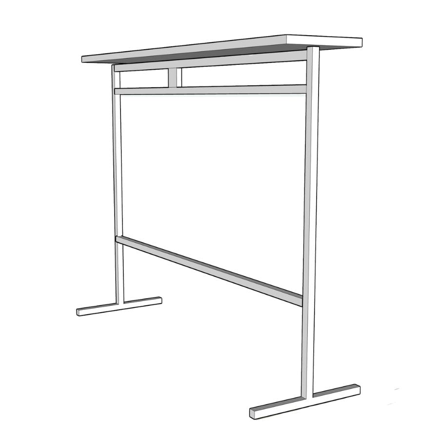 clothes store modern garment rack top shelf and hangrail