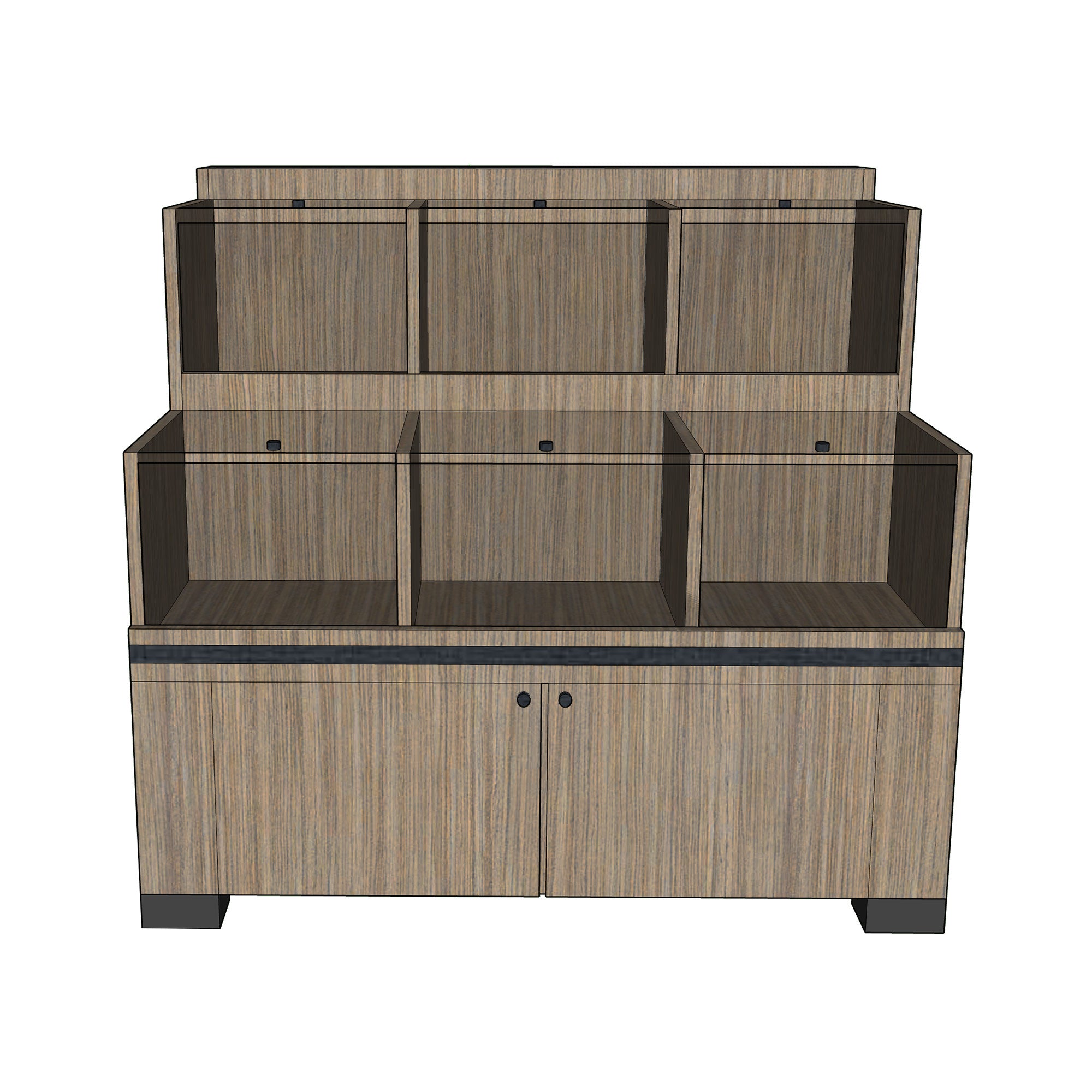 grocery store bulk food display shelf stand with acrylic partitions