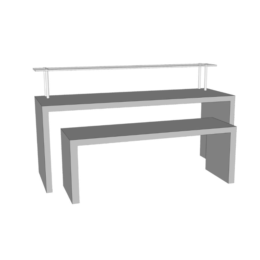 merchandising dispay modern nesting tables