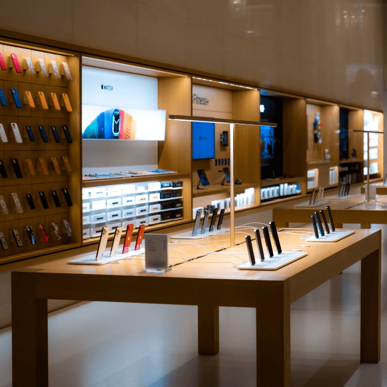 Consumer Electronics display table