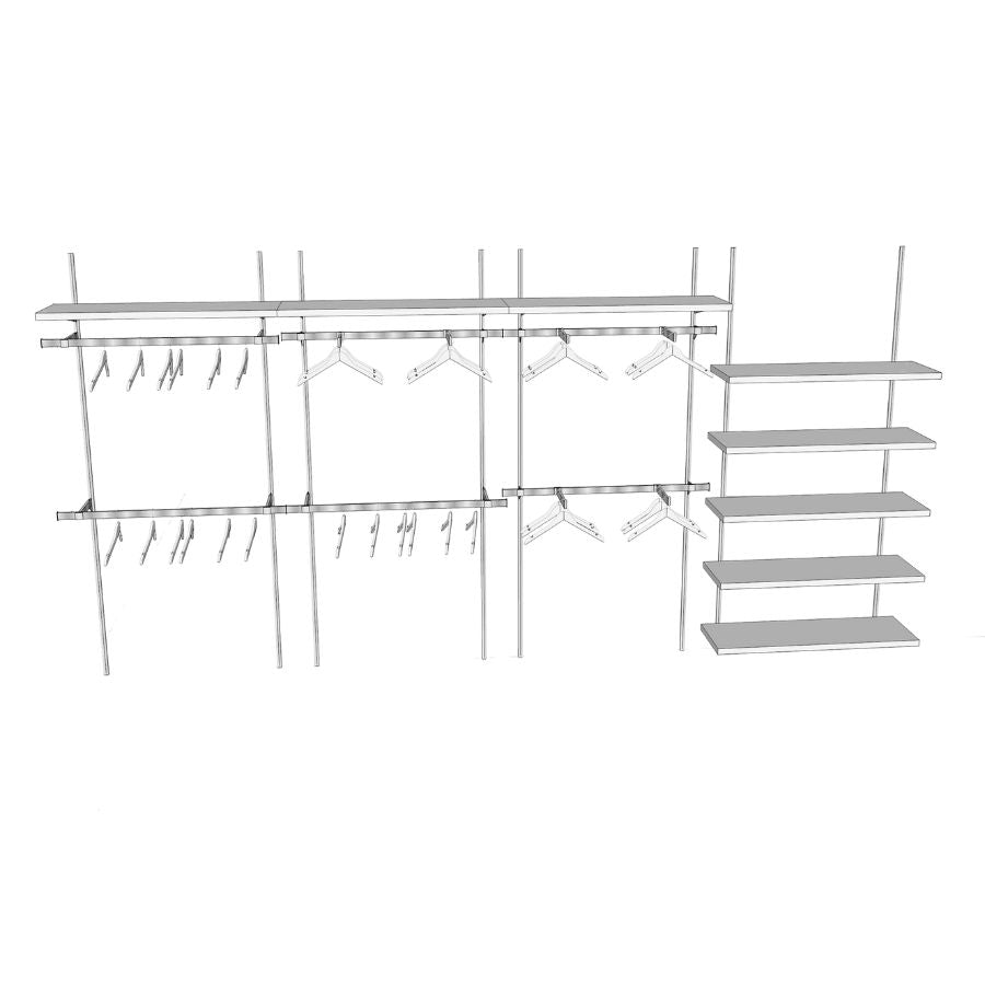 apparel store fixtures garment display rack