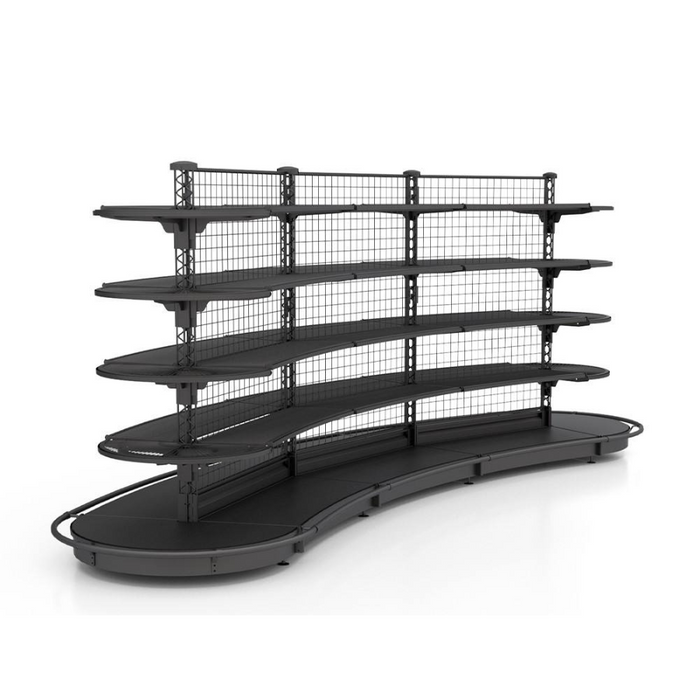Combo Gondola Store Shelving Island Display With End Cap Beate