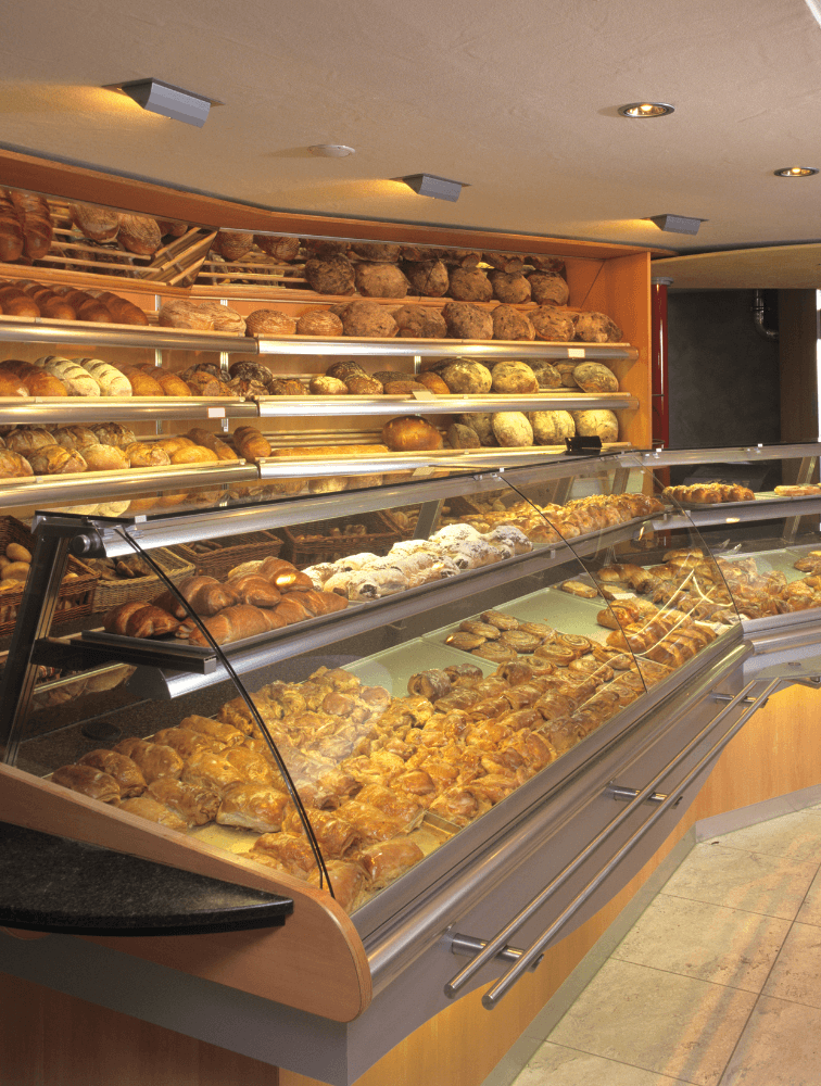 bakery store fixture display