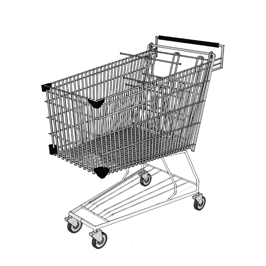 convenience grocery store lightweight retail shopping carts