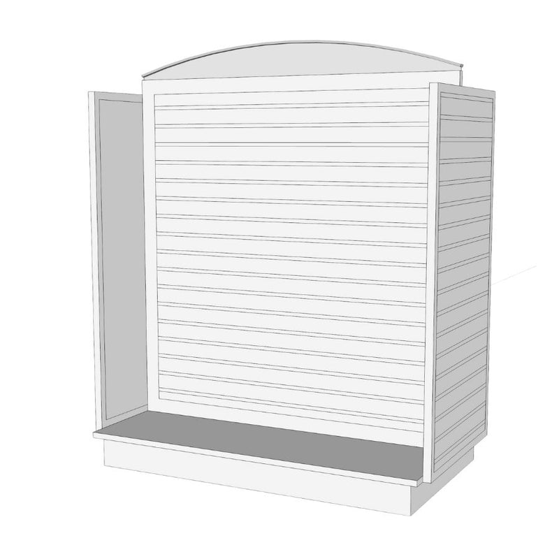 Retail Merchandising Fixtures Slatwall Gondola H Display Unit Beate