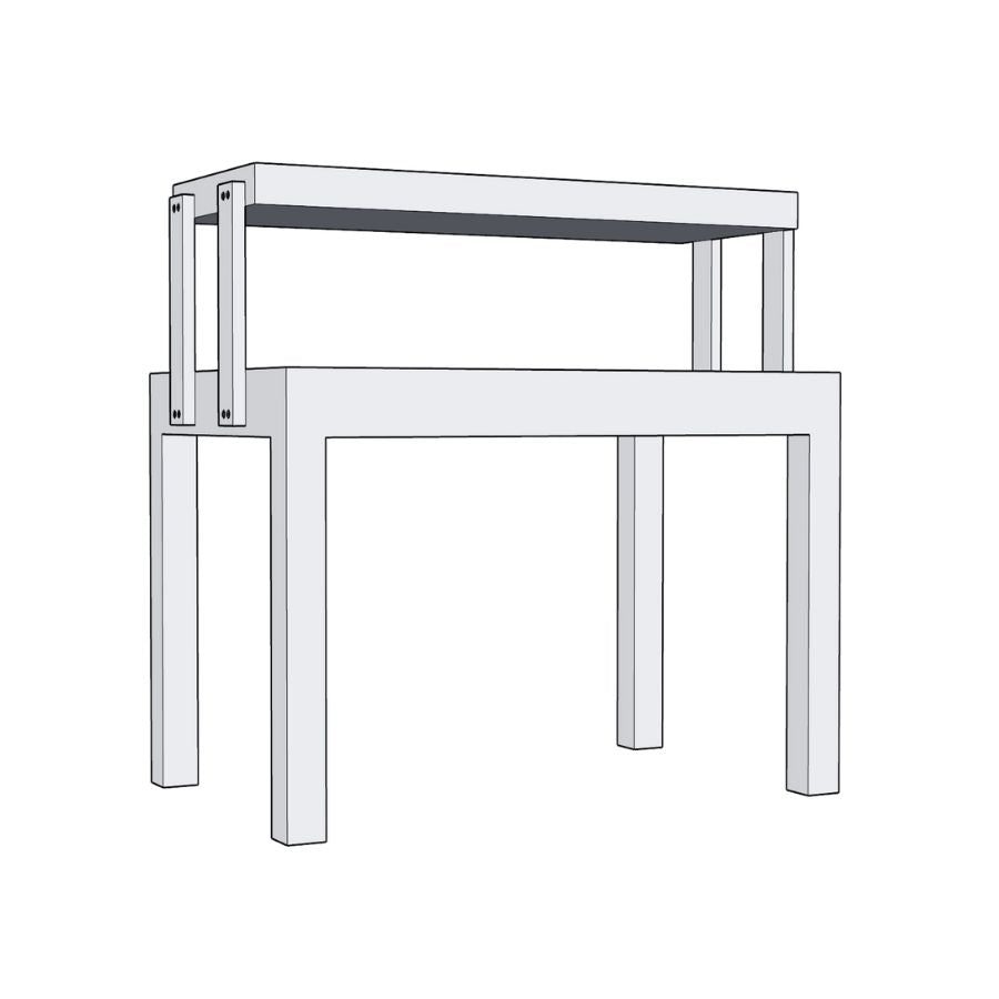 retail store nesting two tier side table